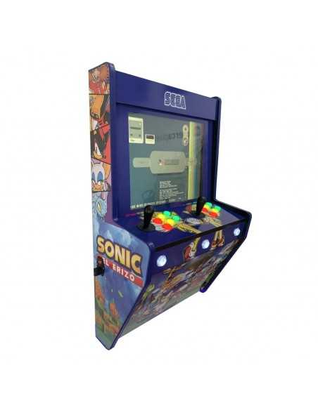 MAQUINA ARCADE PARA PARED SONIC SEGA DOS JUGADORES RECREATIVAS RETRO