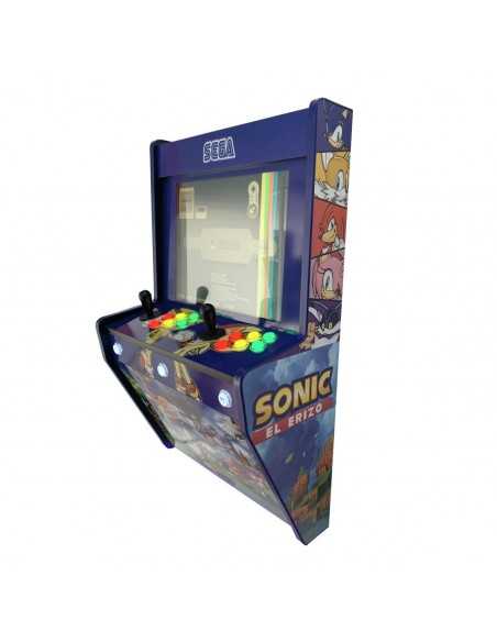 MAQUINA ARCADE PARA PARED SONIC SEGA DOS JUGADORES RECREATIVAS RETRO