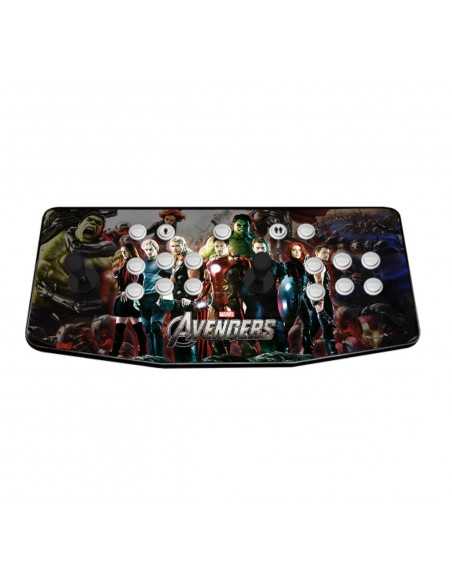 MANDO ARCADE HDMI RECREATIVA PORTATIL MARVEL AVENGERS VENGADORES RASPBERRY 2 JUGADOES CONTROLLER GAMEPAD