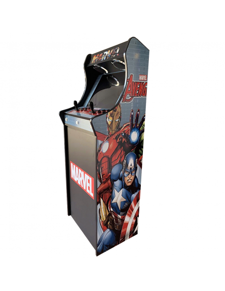 LOWBOY ARCADEKAST AVENGERS RETROGAMES IN DE AANBIEDING MET DUIZENDEN INBEGREPEN VIDEOSPELEN