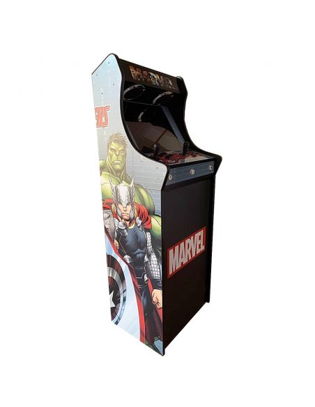 LOWBOY ARCADEKAST AVENGERS RETROGAMES IN DE AANBIEDING MET DUIZENDEN INBEGREPEN VIDEOSPELEN