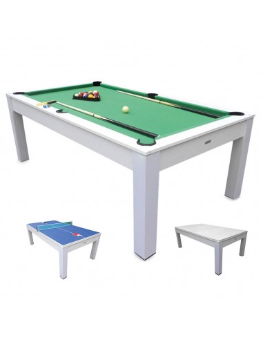 TABLE DE BILLARD 3 IN 1 WHITE DE GRANDE QUALITÉ OFFRE NOUVELLES TABLES DE BILLARD