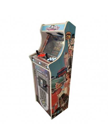 BORNE D´ARCADE LOWBOY ROCKABILLY JEUX RÉTRO EN PROMOTION AVEC DES MILLIERS DE JEUX VIDÉO INCLUS