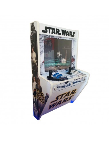 BORNES D´ARCADE MURALE STAR WARS WHITE POUR 2 JOUEURS RÉCRÉATIVES NEUVES