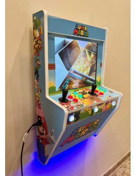 BORNES D´ARCADE MURALE SUPER MARIO BROS POUR 2 JOUEURS RÉCRÉATIVES NEUVES