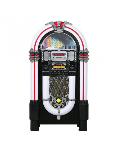 JUKE BOX RETRO ANGEBOT NEUE GRAMMOLA DENVER RADIO CD USB MP3 IPOD. 105 CM