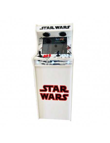 LOWBOY ARCADEKAST STAR WARS WHITE REBELS RETROGAMES IN DE AANBIEDING MET DUIZENDEN INBEGREPEN VIDEOSPELEN