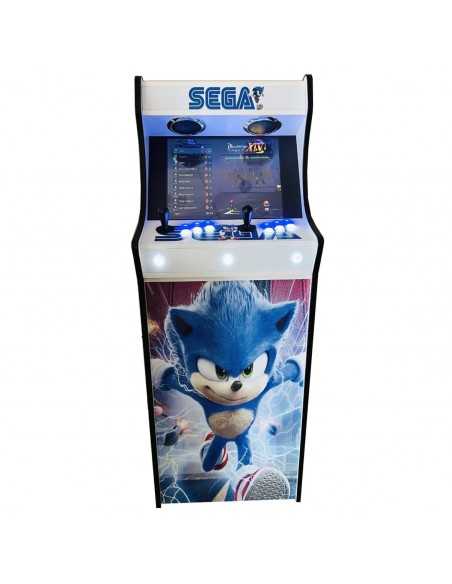 LOWBOY ARCADEKAST SONIC RETROGAMES IN DE AANBIEDING MET DUIZENDEN INBEGREPEN VIDEOSPELEN