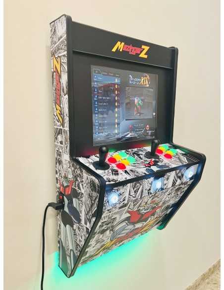BORNES D´ARCADE MURALE MAZINGER Z POUR 2 JOUEURS RÉCRÉATIVES NEUVES