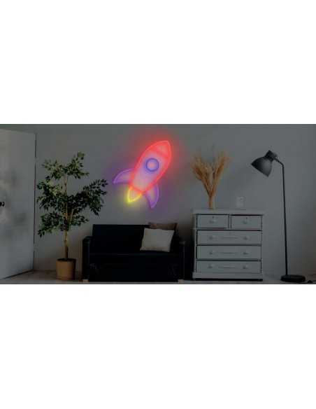 ENSEIGNE AU NÉON FUSÉE LUMINEUSE DÉCORATION NÉONS OFFRE