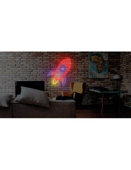 ENSEIGNE AU NÉON FUSÉE LUMINEUSE DÉCORATION NÉONS OFFRE