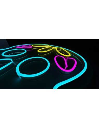 LED Neon Sign Skull Catrina Decoration 34 × 43 cm