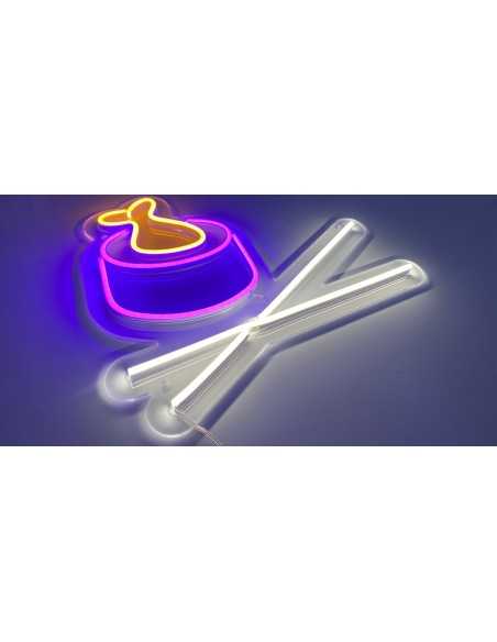 LED Neon Sign Sushi Decoration 34.4 × 39.5 cm