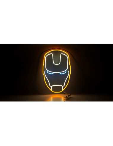 ENSEIGNE AU NÉON IRONMAN LUMINEUSE DÉCORATION...