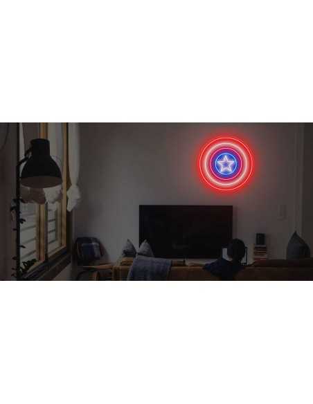 ENSEIGNE AU NÉON CAPTAIN AMERICA LUMINEUSE DÉCORATION NÉONS OFFRE
