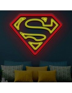 NEONBORD VERLICHTING SUPERMAN NEONDECORATIE AANBIEDING