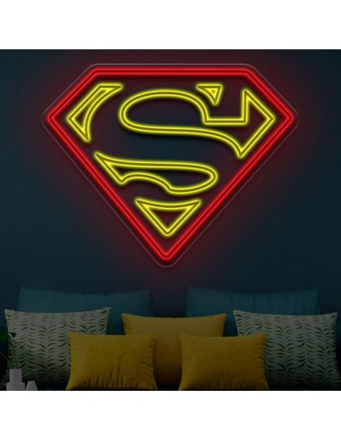 LEUCHTENDES NEONSCHILD SUPERMAN DEKORATION NEONS ANGEBOT