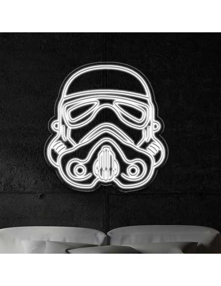 CARTEL NEON STORMTROOPERS Star Wars DECORACION 47X45 NEONES