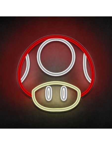 Super Mario Toad Mushroom Neon Sign Decoration 40×39 Neons