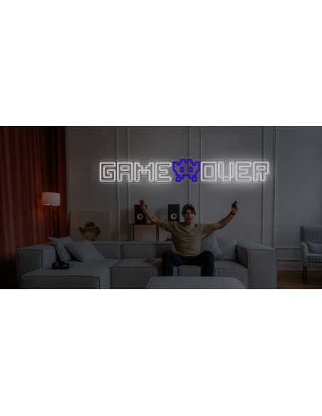 ENSEIGNE AU NÉON GAME OVER SPACE LUMINEUSE DÉCORATION NÉONS OFFRE