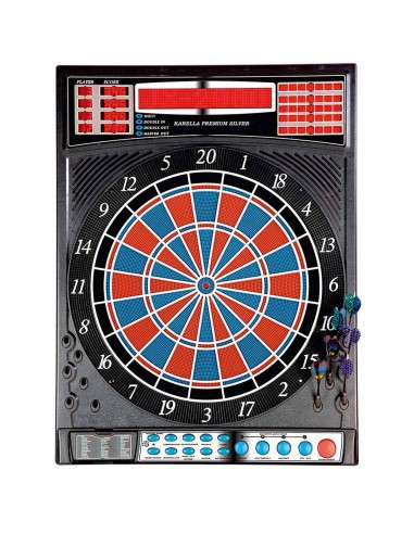 DOELWITTEN VOOR DARTS PREMIUM KARELLA SILVER. Elektronische nieuwe aanbieding van doelwitten en darts.