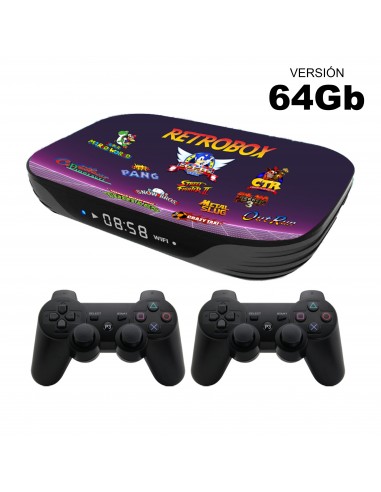 CONSOLE ARCADE RETROBOX 64GB MAIS DE 7000 JOGOS CONTROLES PSX BLUETOOTH. GAMA ALTA