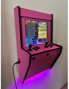 BORNES D´ARCADE MURALE PINK POUR 2 JOUEURS RÉCRÉATIVES... 2
