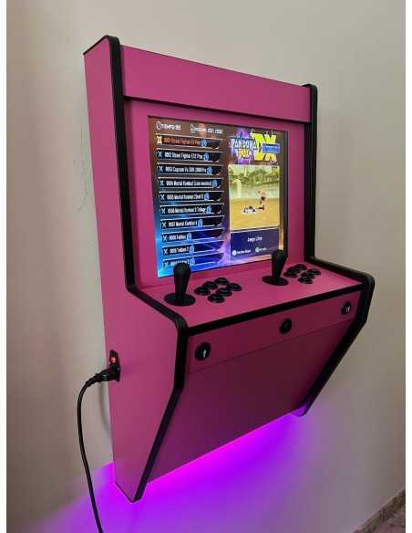 MÁQUINA ARCADE DE PAREDE PINK PARA 2 JOGADORES RECREATIVAS NOVAS