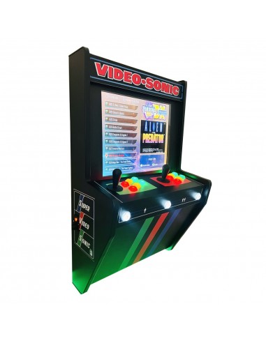 MÁQUINA ARCADE DE PAREDE SUPER VIDEOSONIC PARA 2 JOGADORES RECREATIVAS NOVAS