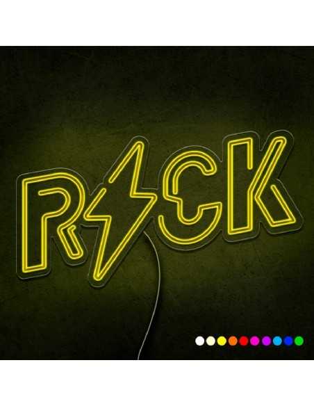 CARTAZ DE NÉON ROCK LUMINOSO DECORAÇÃO NÉONS OFERTA