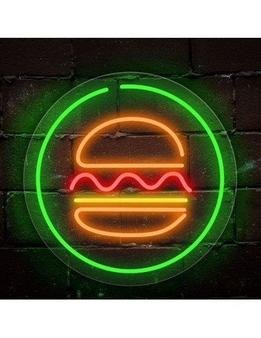 LEUCHTENDES NEONSCHILD BURGERS DEKORATION NEONS ANGEBOT