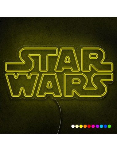 CARTAZ DE NÉON STAR WARS LUMINOSO DECORAÇÃO NÉONS OFERTA