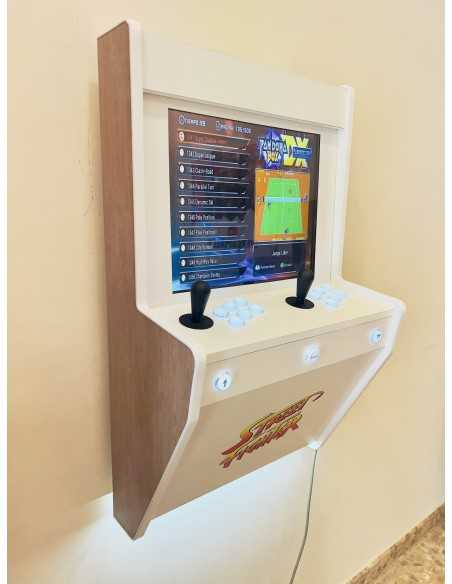 MAQUINA ARCADE PARA PARED ELEGANCE STREET FIGHTER PARA 2 JUGADORES VIDEOJUEGOS RETRO