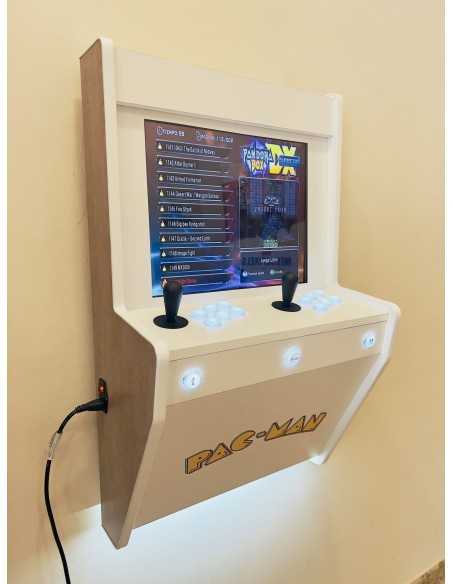 MÁQUINA ARCADE DE PAREDE ELEGANCE PACMAN PARA 2 JOGADORES RECREATIVAS NOVAS