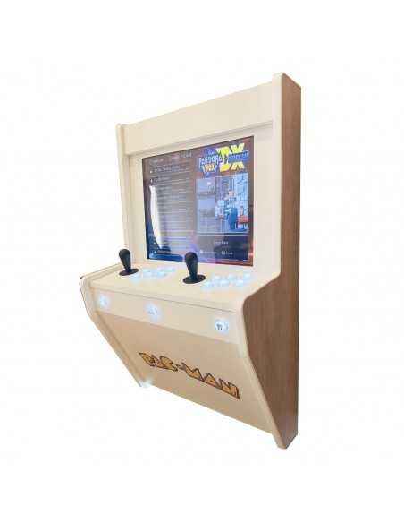 MÁQUINA ARCADE DE PAREDE ELEGANCE PACMAN PARA 2 JOGADORES RECREATIVAS NOVAS