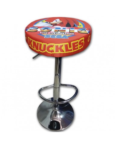 BANCO ARCADE KNUCKLES SONIC PARA MÁQUINAS RECREATIVAS VIDEOGAMES CADEIRA BAR MÓVEIS