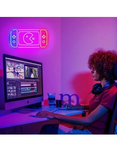 NEONBORD VERLICHTING NINTENDO SWITCH PACMAN NEONDECORATIE... 2