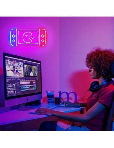 ENSEIGNE AU NÉON NINTENDO SWITCH LUMINEUSE...