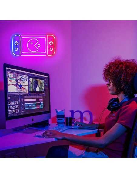 Nintendo Switch Pacman Neon Sign Decoration 20×40 cm Arcade Neons