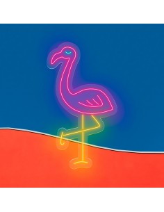 CARTAZ DE NÉON FLAMENCO LUMINOSO DECORAÇÃO NÉONS OFERTA