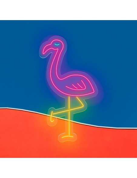 CARTAZ DE NÉON FLAMENCO LUMINOSO DECORAÇÃO NÉONS OFERTA