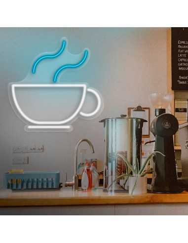 CARTAZ DE NÉON COFFEE LUMINOSO DECORAÇÃO NÉONS...