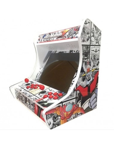 Mobile Arcade Bartop Legni Bianchi + Vinili + Metacrilati Kit di Montaggio Ricreativo