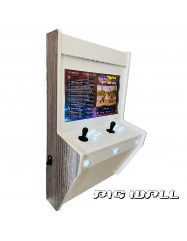 BIG WALL BORNE D´ARCADE MURALE ELEGANCE POUR 2 JOUEURS ÉCRAN 22" DES MILLIERS DE JEUX VIDÉO INCLUS