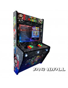 BIG WALL MÁQUINA ARCADE PARA PAREDE SUPER MARIO CINZA...