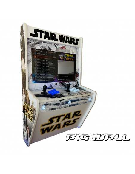BIG WALL MAQUINA ARCADE PARA PARED STAR WARS PARA 2 JUGADORES PANTALLA 22"  VIDEOJUEGOS RETRO
