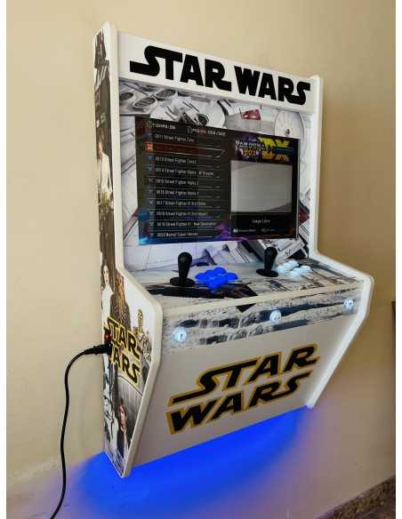 BIG WALL CABINATO ARCADE DA PARETE STAR WARS WHITE PER 2 GIOCATORI SCHERMO 22" MIGLIAIA DI VIDEOGIOCHI INCLUSI