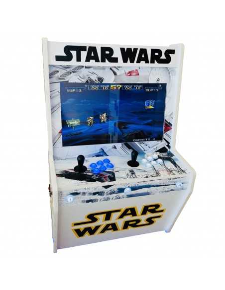 BIG WALL STAR WARS MURALE ARCADEKAST VOOR 2 SPELERS MET 22" SCHERM EN DUIZENDEN INBEGREPEN VIDEOSPELEN