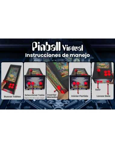 MINI PINBALL VIRTUAL DE MESA COM 300 MESAS E...