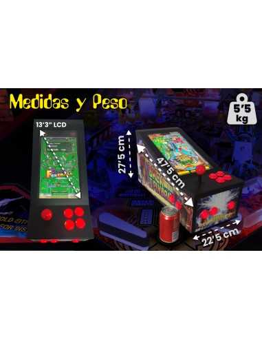 MINI PINBALL VIRTUAL DE MESA COM 300 MESAS E...